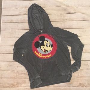 Walt Disney World distressed T-shirt hoodie. Size men's medium
